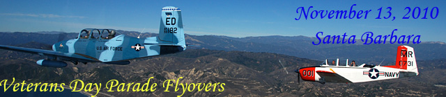 Click here for the Santa Barbara Veterans Day Parade
          flyover gallery