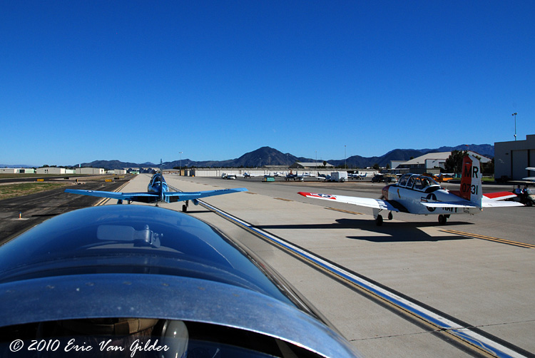 T-34 Mentors formation taxiing