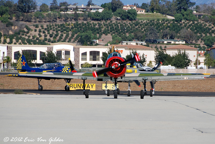 Yak-52 group arriving from San Diego