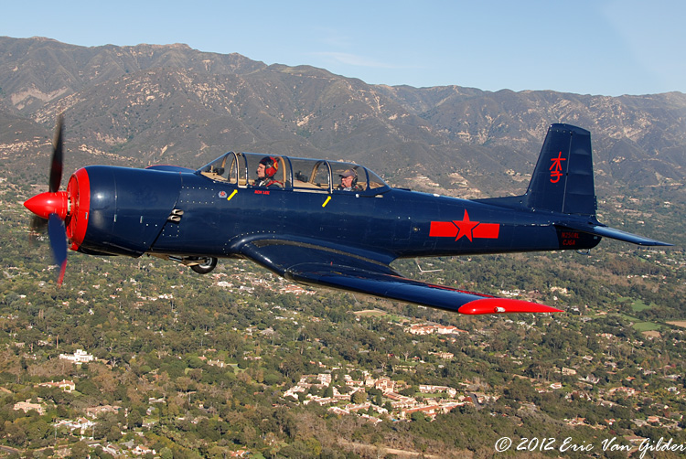 Ron Lee in his Nanchang CJ-6A.