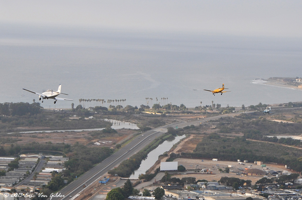 On final approach into Santa Barbara Airport