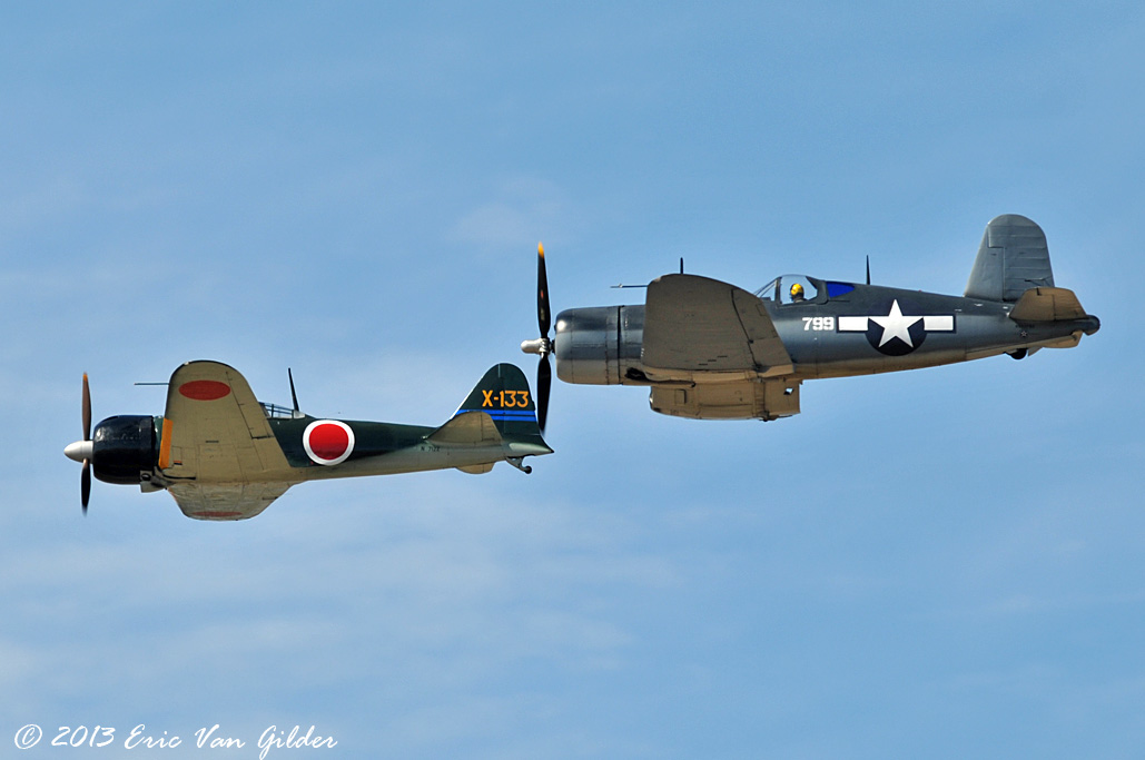 A6M3 Zero with an F4U Corsair