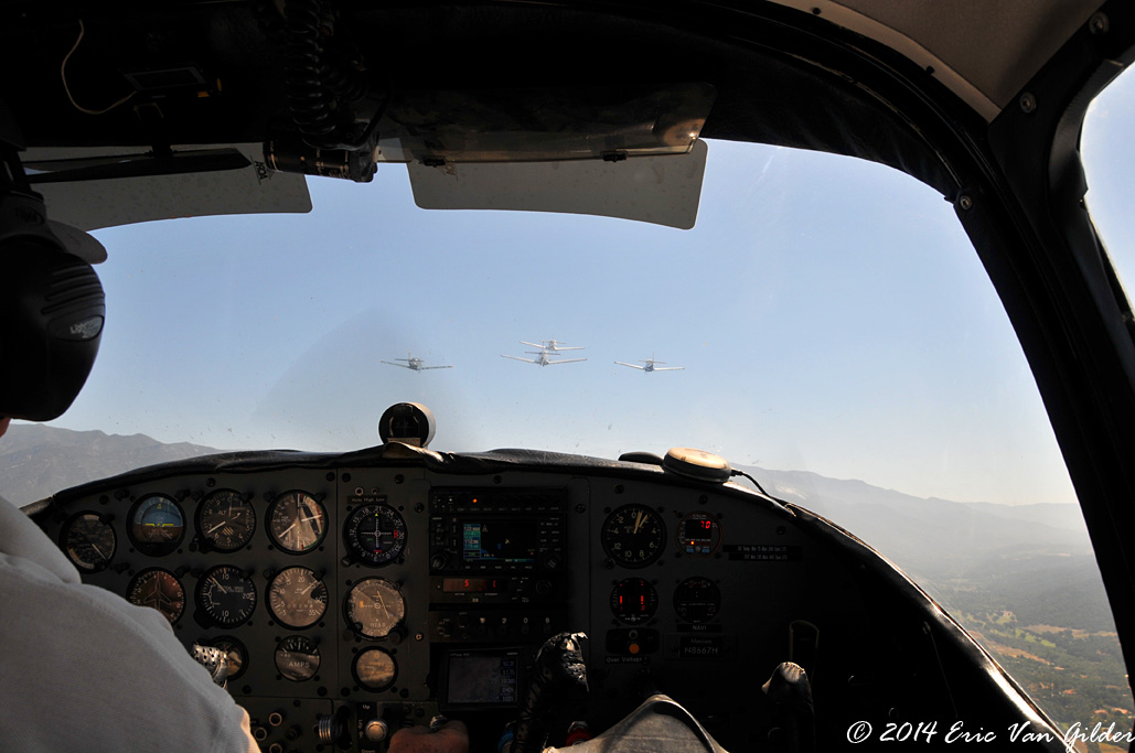 Looking over Dave Vanoni's shoulder over Oak View.