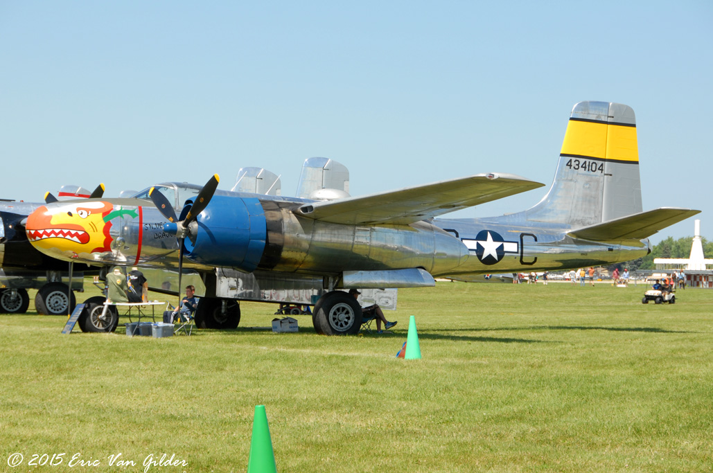 A-26 Invader with other warbirds