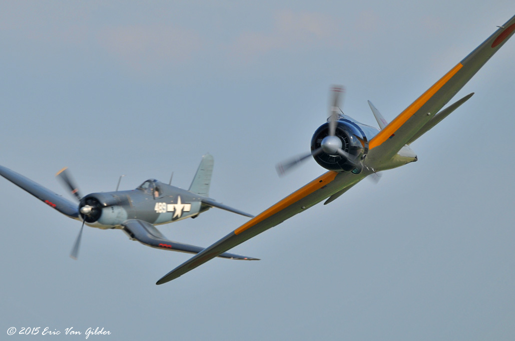 F4U Corsair with A6M Zero