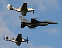 Click here for the
                    USAF Heritage Flight gallery