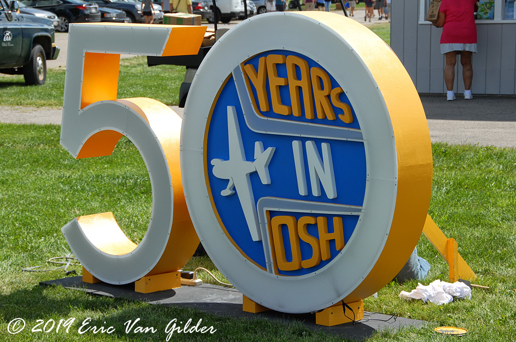 Oshkosh 50 years near the
            tower.