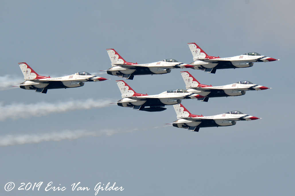 USAF Thunderbirds making an
            appearance.