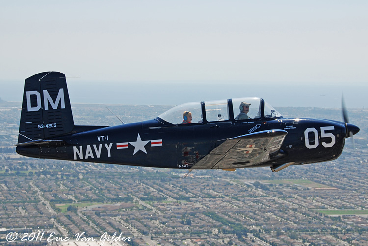 Darren Moore in his T-34A