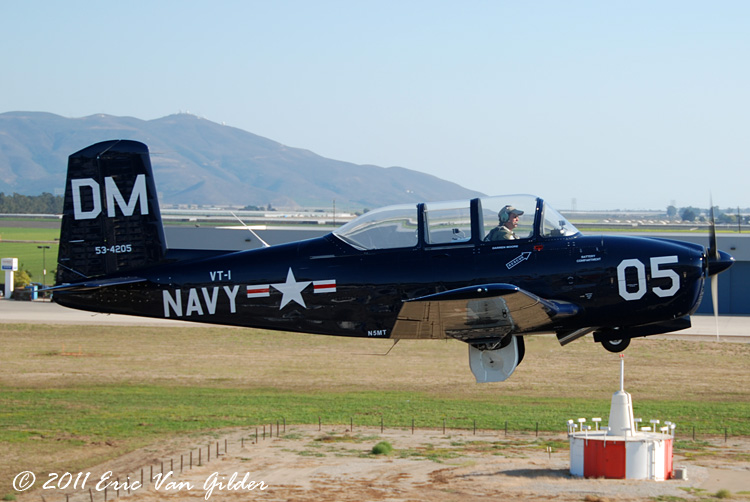 Darren Moore in his T-34A