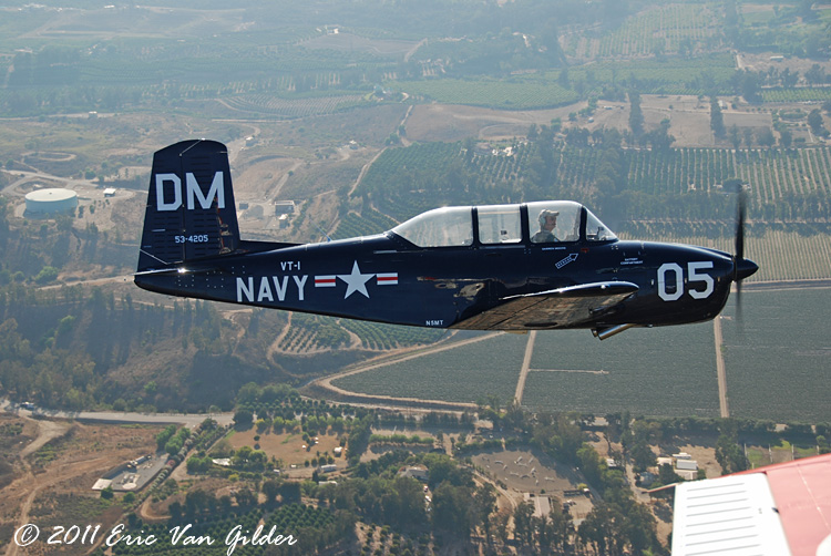 Darren Moore in his T-34A