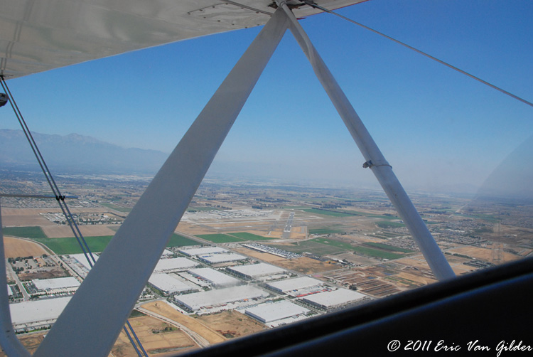 In flight near Chino