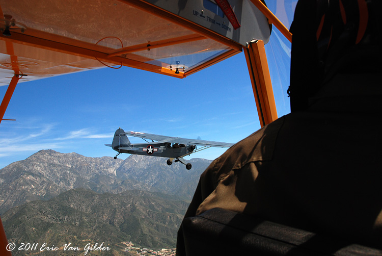 Piper NE-1 over Skeeter's shoulder