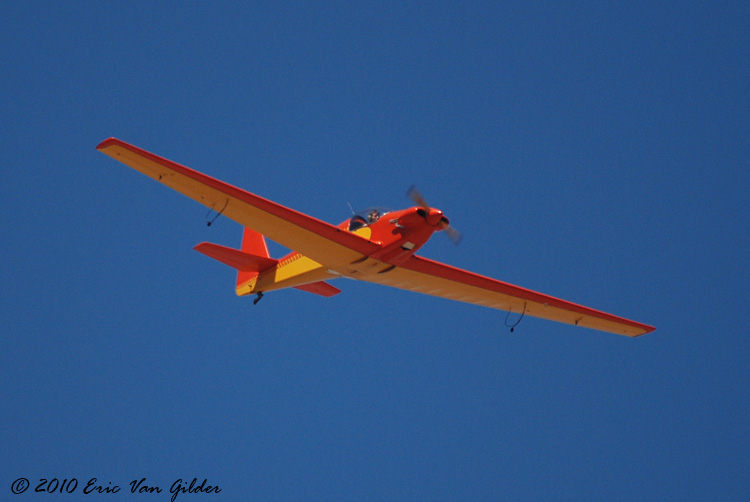 Sam Mason in his RF4D powered Glider