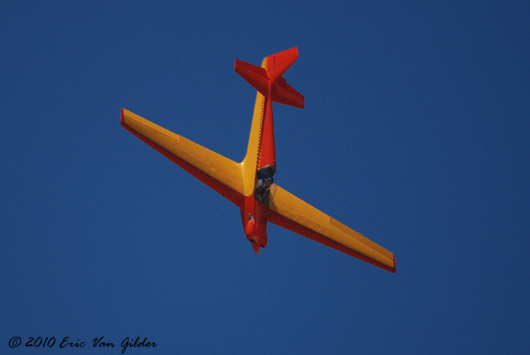 Sam Mason in his RF4D powered Glider