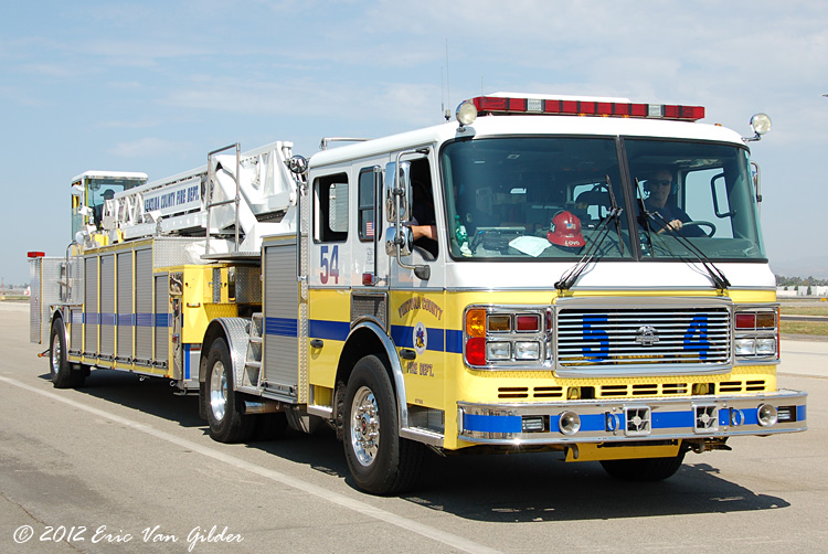 Ventura County Fire Department hook and ladder truck