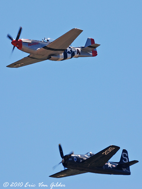 P-51 Mustang and F8F Bearcat