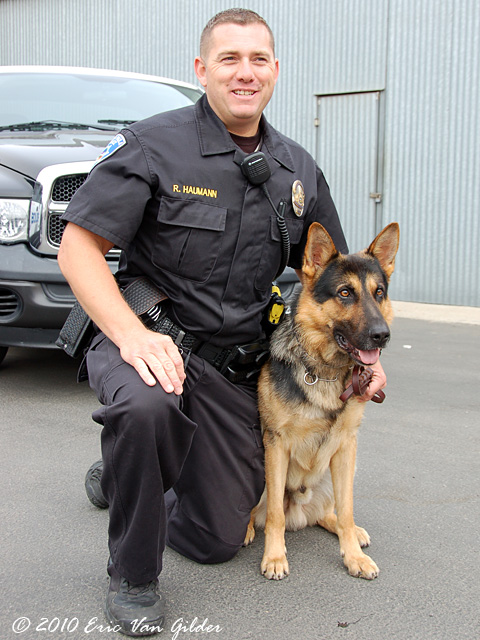 Santa Paula Police officer and K9