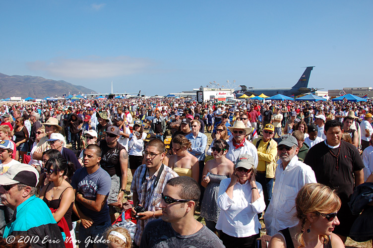 Some of the crowd at the Point Mugu Airshow