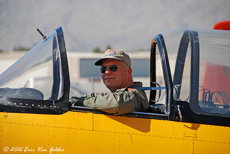 Terry Norbraten awaiting take-off