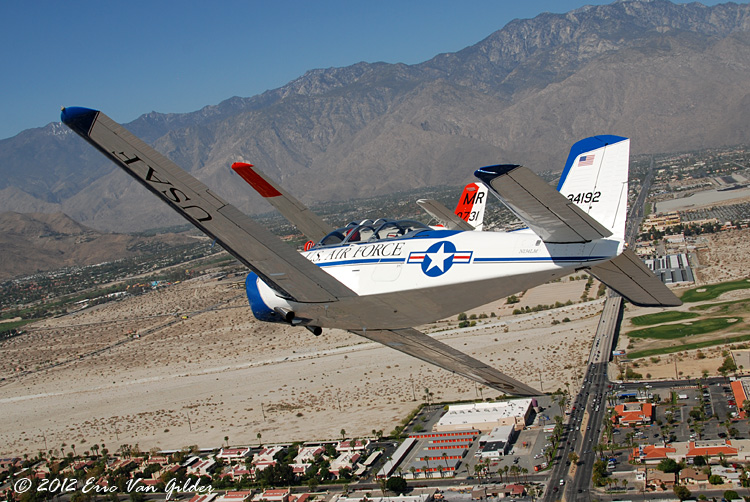 Marc and Ron
              in the echelon formation