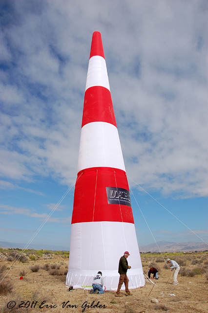 Pylon fully inflated