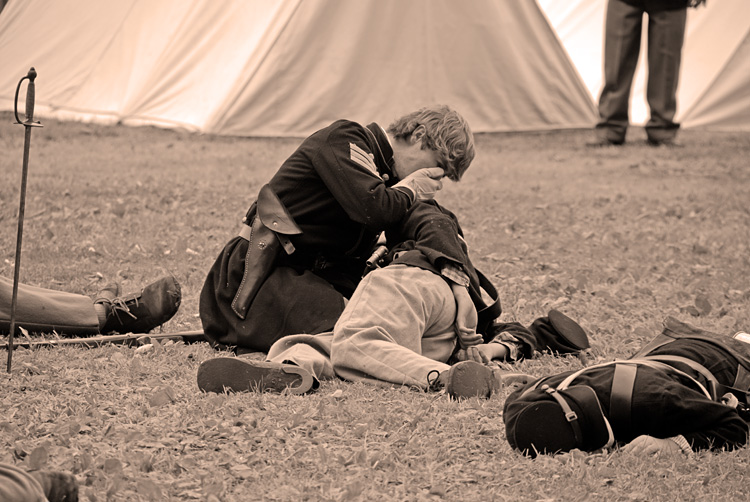 Civil War reenactment