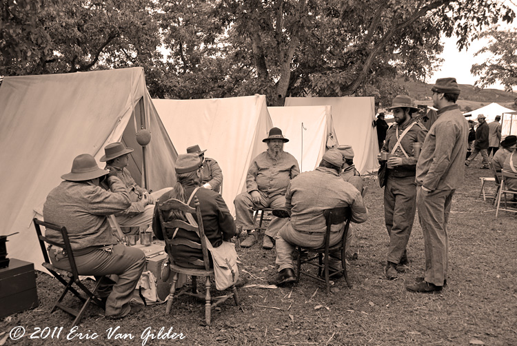 Confederate encampment