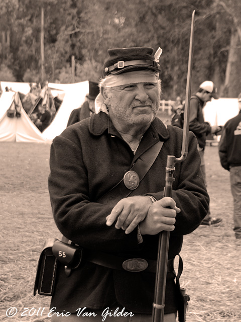 Wounded Union soldier