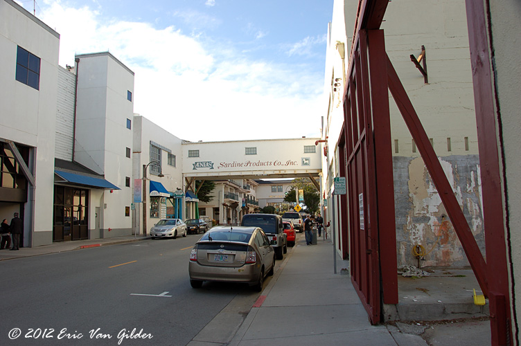 Bridge between buildings of the Aeneas Sardine Product Company