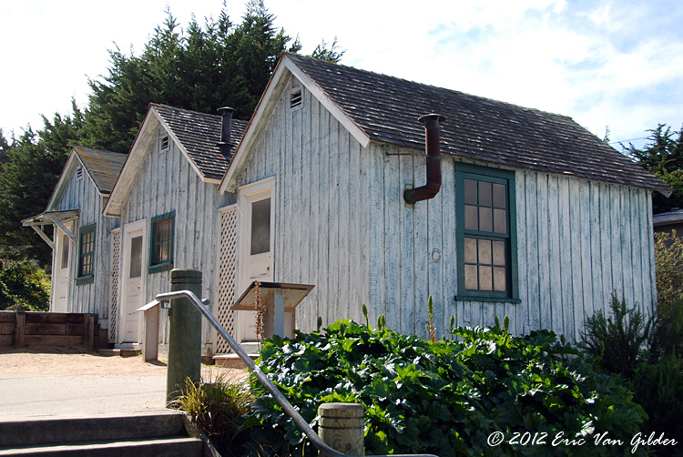 Shacks along Cannery Row.