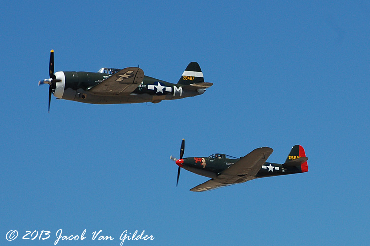 P-47 Thunderbolt and P-63 King Cobra