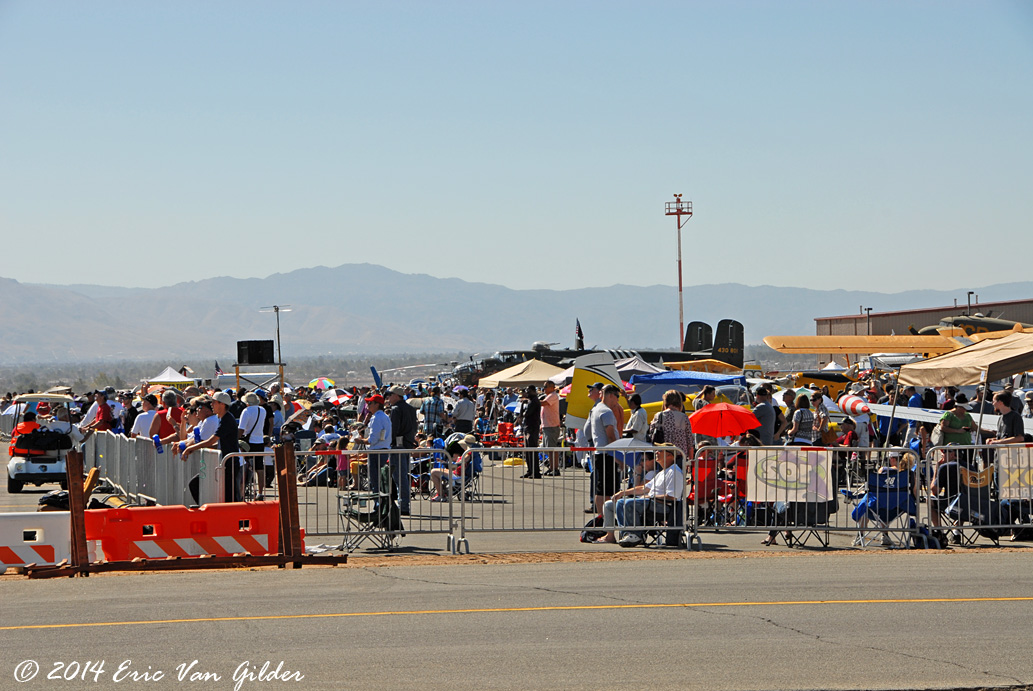 The crowds were abundant at the show.