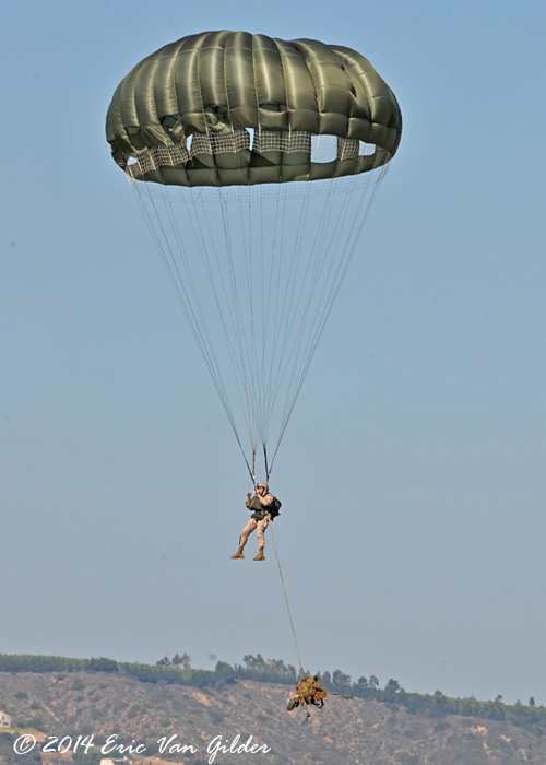 USMC paratroopers jumping from a D-Day veteran C-53