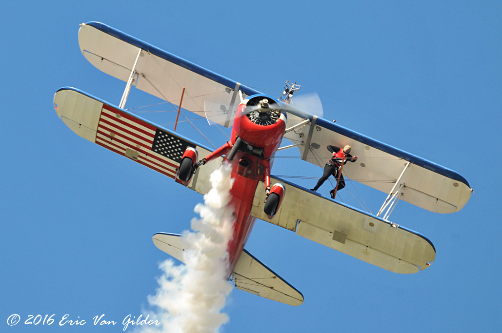 Greg Shelton and Ashley Key Wingwalking