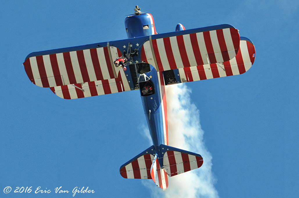 Greg Shelton and Ashley Key Wingwalking