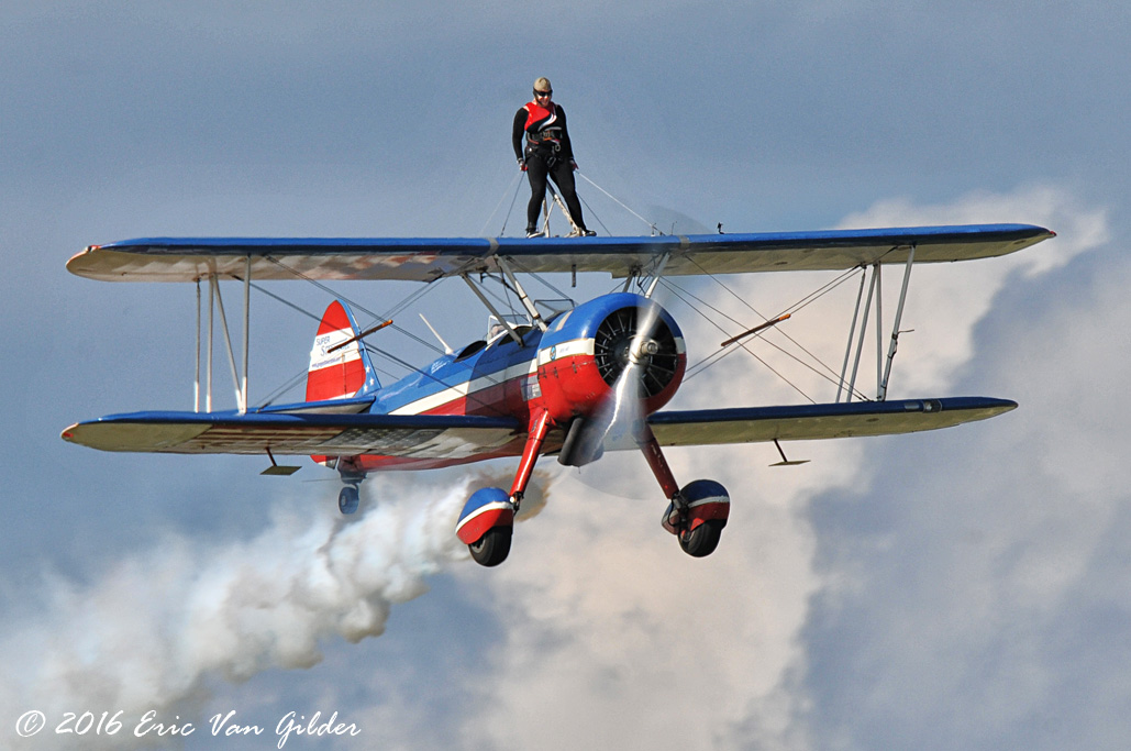 Greg Shelton and Ashley Key Wingwalking