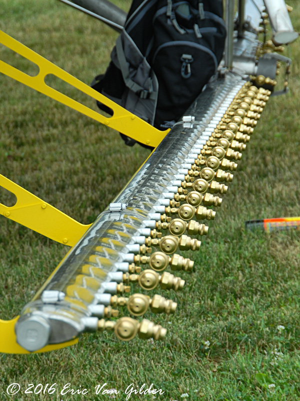 Nozzles from crop duster