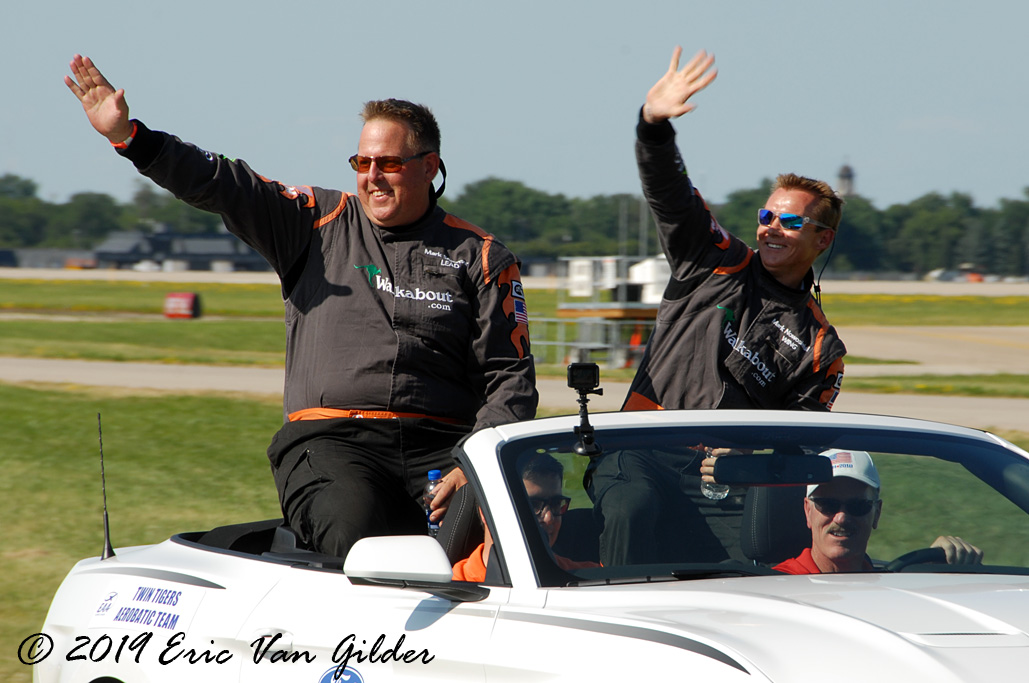 Twin Tigers, recipients of
            this year's Bill Barber award for showmanship