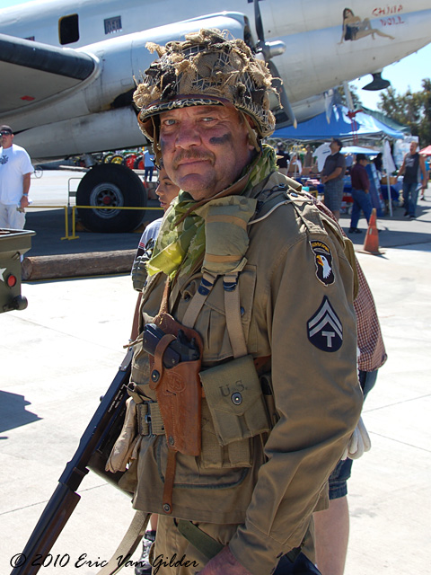 WWII re-enactor
