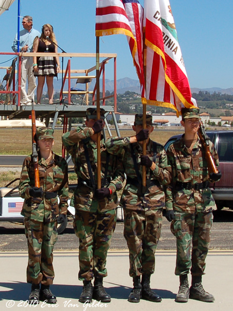 Honor guard, national anthem