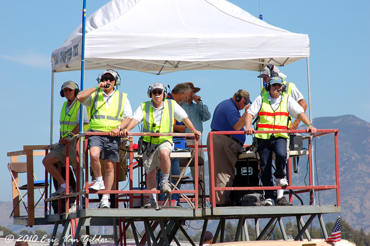 Announcers stand, airboss and ground boss location